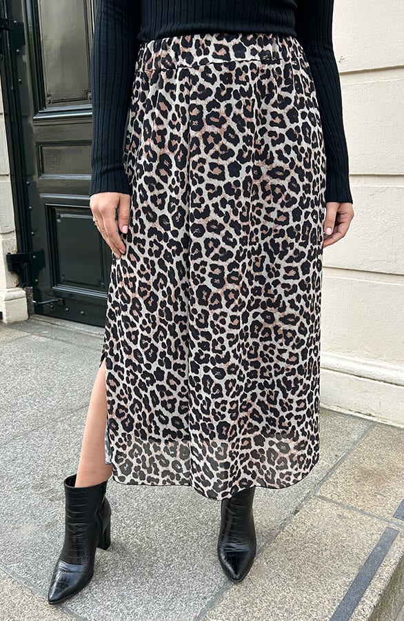 Midi Split Rok Leopard – jurken, foto 8