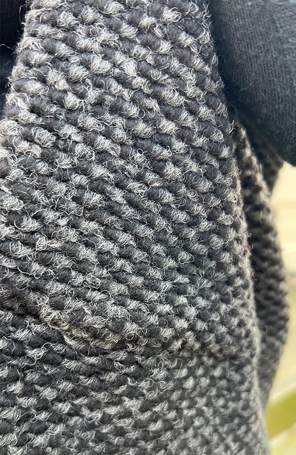 Oversized Woven Gilet Dark Grey Melange – shoparchief, foto 11