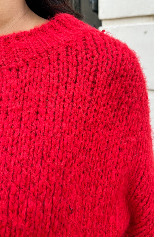 Soft Oversized Trui Rood – shoparchief, foto 6
