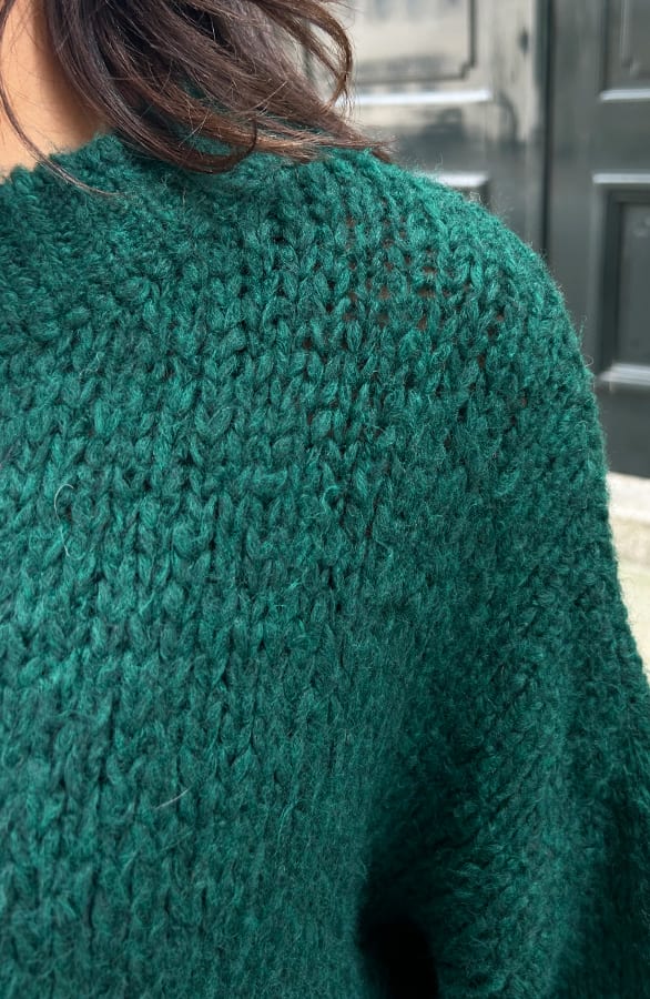 Soft Oversized Trui Smaragd – shoparchief, foto 7