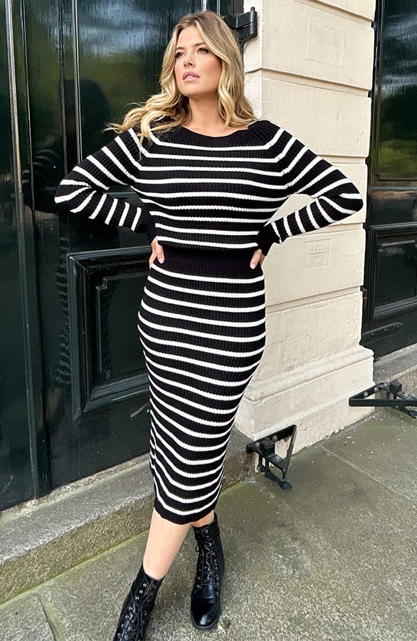 Stripe Rok Zwart – shoparchief, foto 1