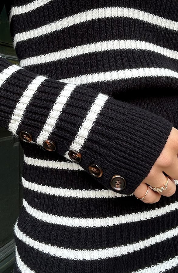 Stripe Sweater Zwart – shoparchief, foto 8