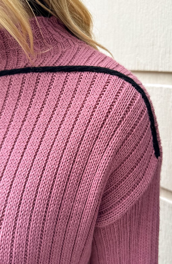 Twist Detail Sweater Dust Roze – shoparchief, foto 7