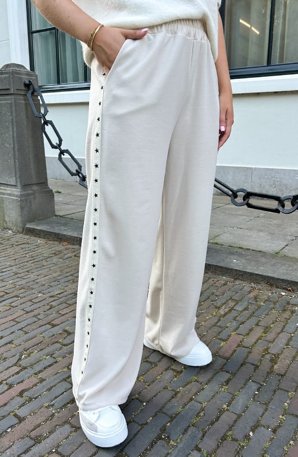Yves Bies Straight Leg Pantalon Beige – shoparchief, foto 3