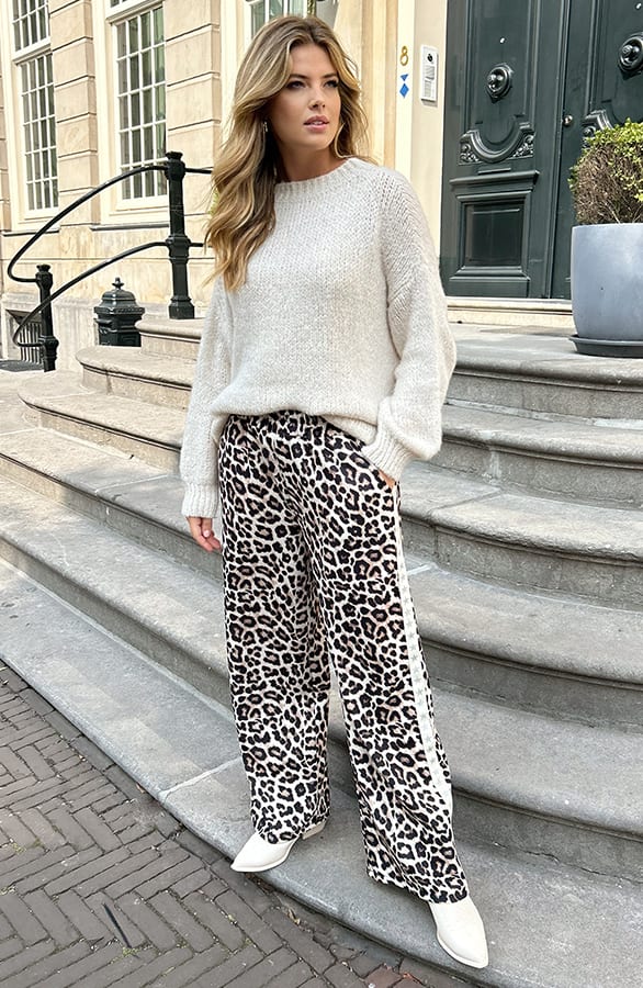 Yves Bies Straight Leg Pantalon Leopard 2.0 – shoparchief, foto 12