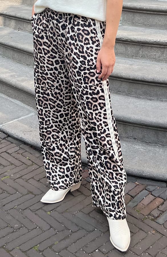 Yves Bies Straight Leg Pantalon Leopard 2.0 – shoparchief, foto 6
