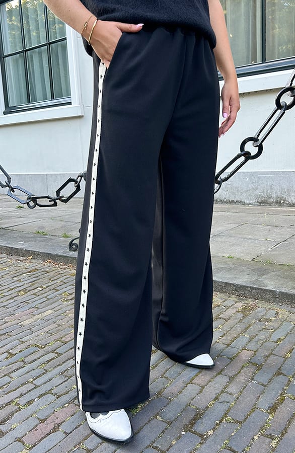 Yves Bies Straight Leg Pantalon Zwart 2.0 – shoparchief, foto 9