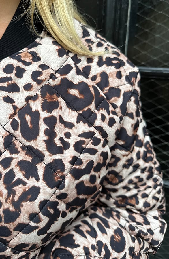 Bomber Jacket Quilted Leopard – shoparchief, foto 7
