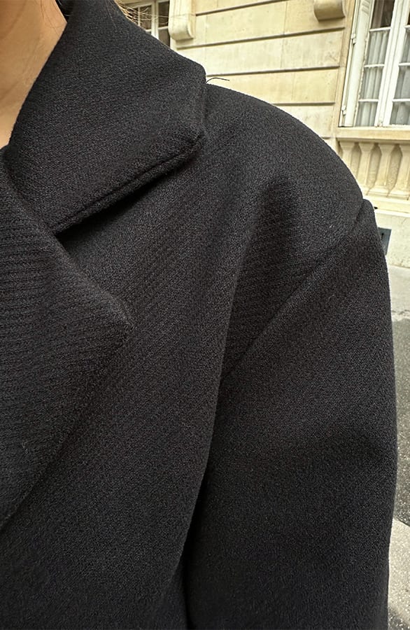 Classy Pofmouw Coat Zwart – shoparchief, foto 11