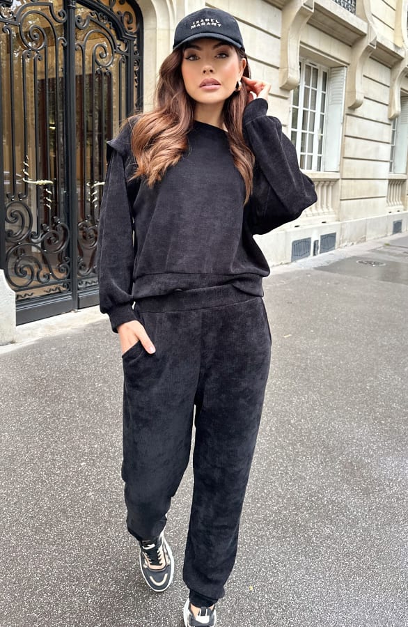 Corduroy Trui Zwart – shoparchief, foto 6