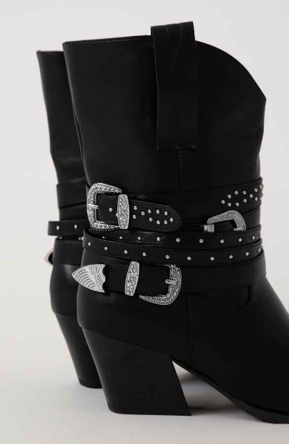 Cowboy Boots Schnalle Schwarz, Shoparchiv, Foto 5