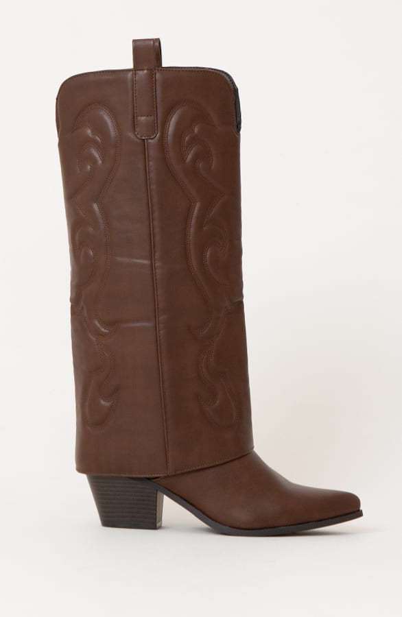 Cowboy Boots Leather Choco – shoparchief, foto 4