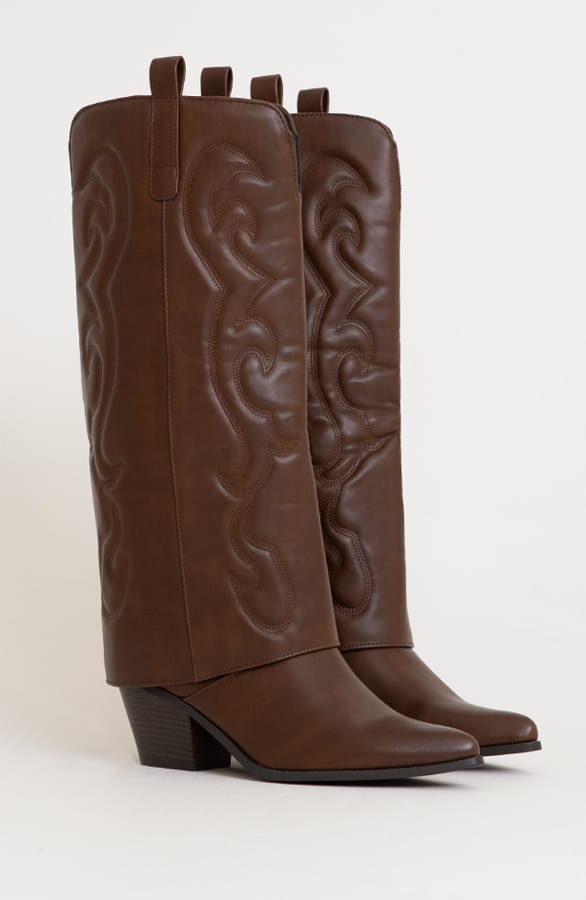 Cowboy Boots Leather Choco – shoparchief, foto 2