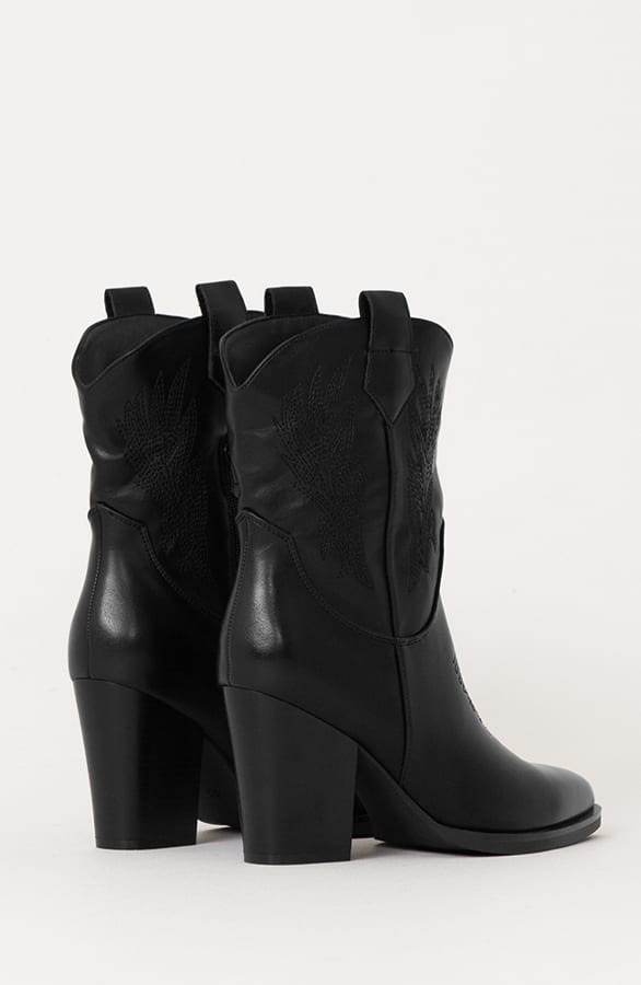 Cowboylaarzen Met Hak Zwart – shoparchief, foto 2
