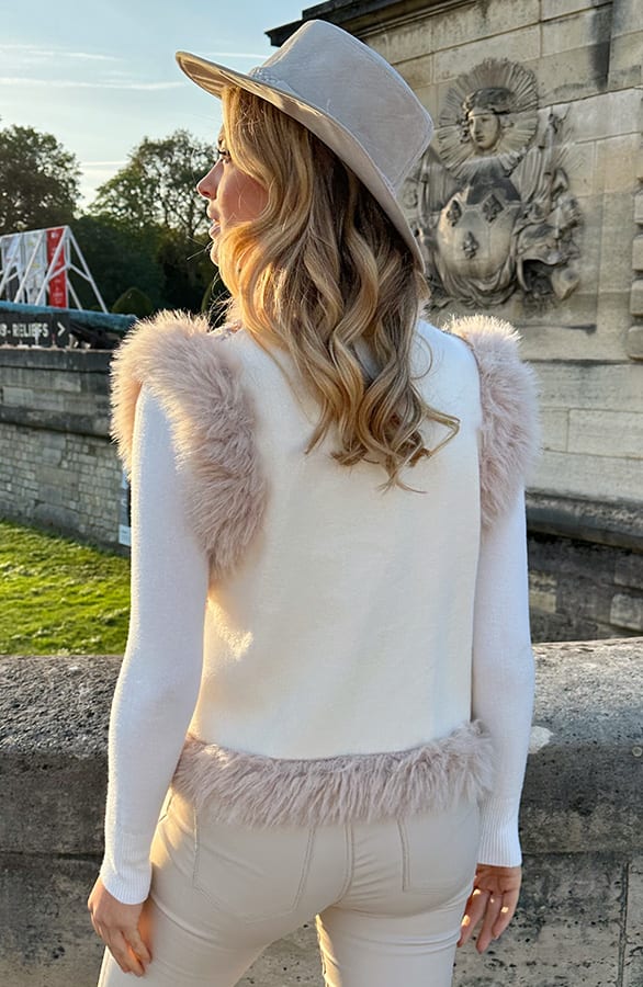 Fur Heart Gilet Pailletten – vesten, foto 3