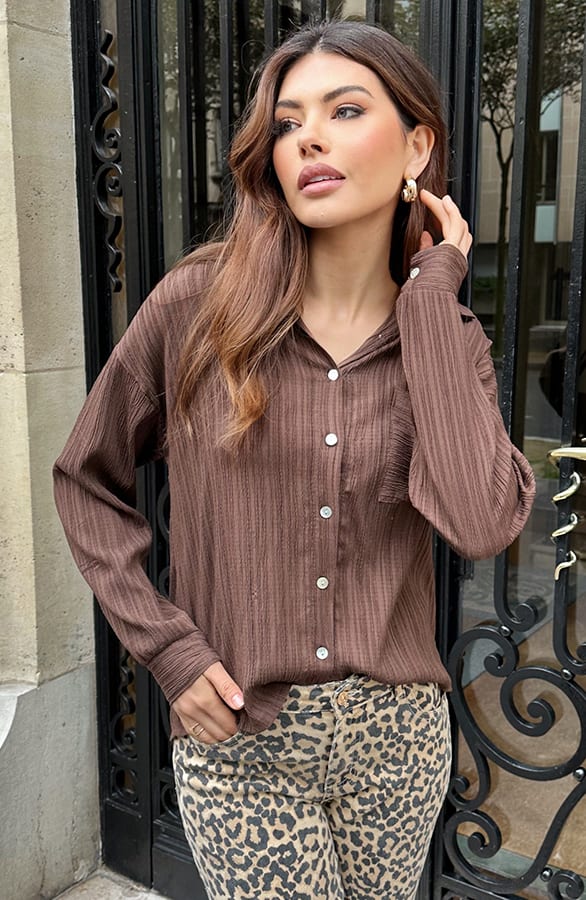 Laurent Blouse Choco – shoparchief, foto 9