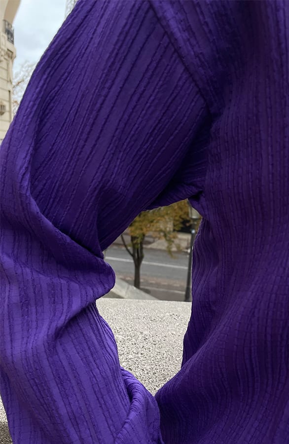 Laurent Blouse Dark Purple – shoparchief, foto 6