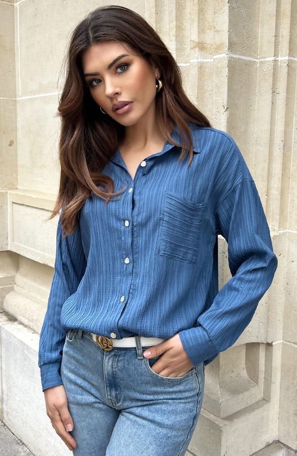 Laurent Bluse Jeans Blue, Shoparchiv, Foto 1