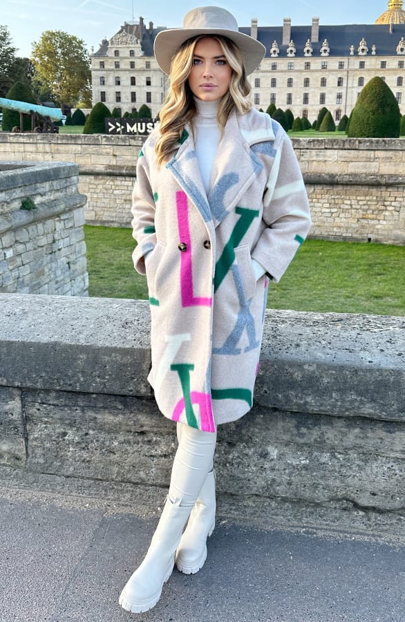 Laurent Oversized Woven Jacket Multi – shoparchief, foto 4