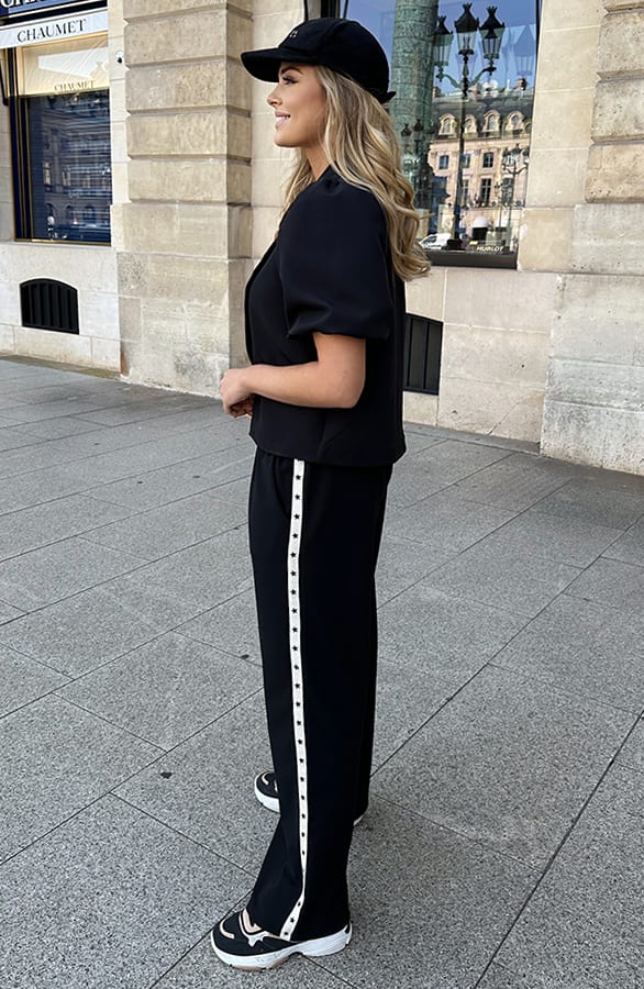 Lilly Puff Sleeve Blazer Schwarz, Foto 5