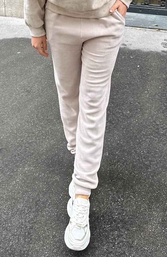 Lounge Broek Corduroy Beige – shoparchief, foto 9
