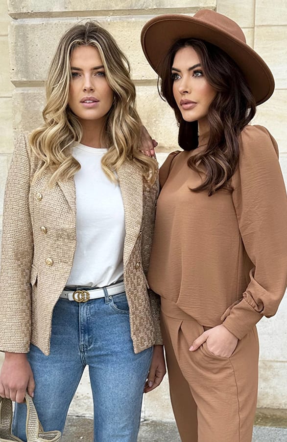 Luxury Boucle Blazer Goud – vesten, foto 8
