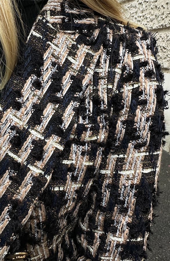 Luxury Bouclé Blazer Limited Gold – shoparchief, foto 7