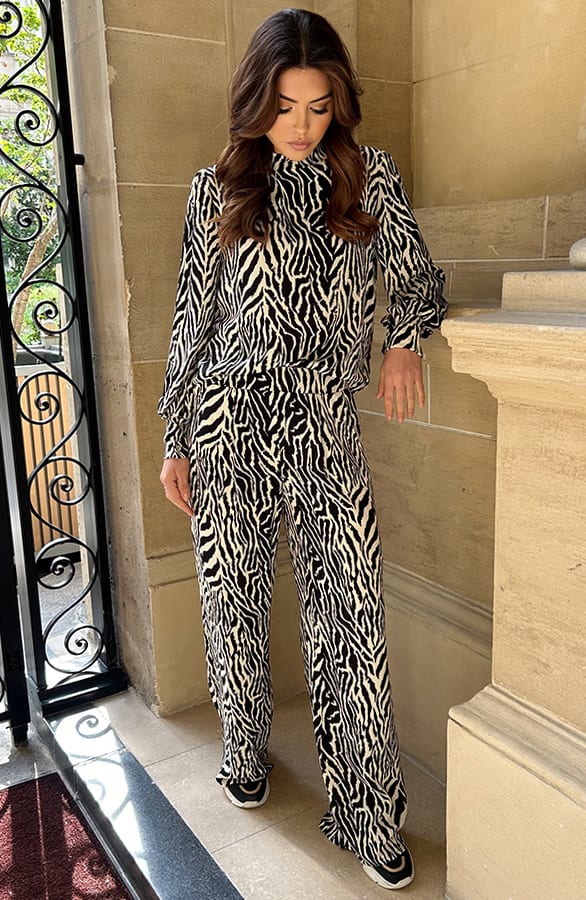 Mila Blouse Long Sleeve Zebra – shoparchief, foto 6