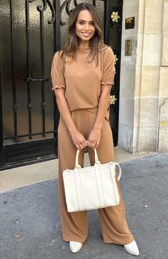 Mila Pantalon Camel Regular – broeken, foto 7