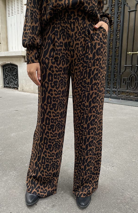 Mila Pantalon Leopard Regular – shoparchief, foto 1