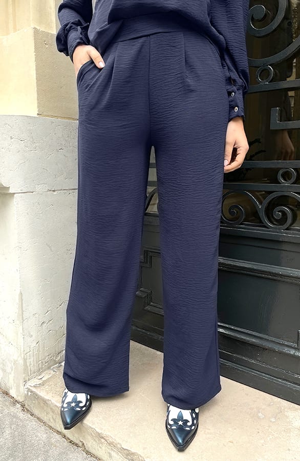 Mila Pantalon Marine Regular – shoparchief, foto 1