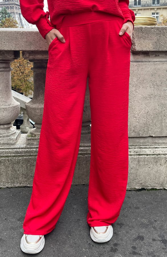Mila Pantalon Rood Regular