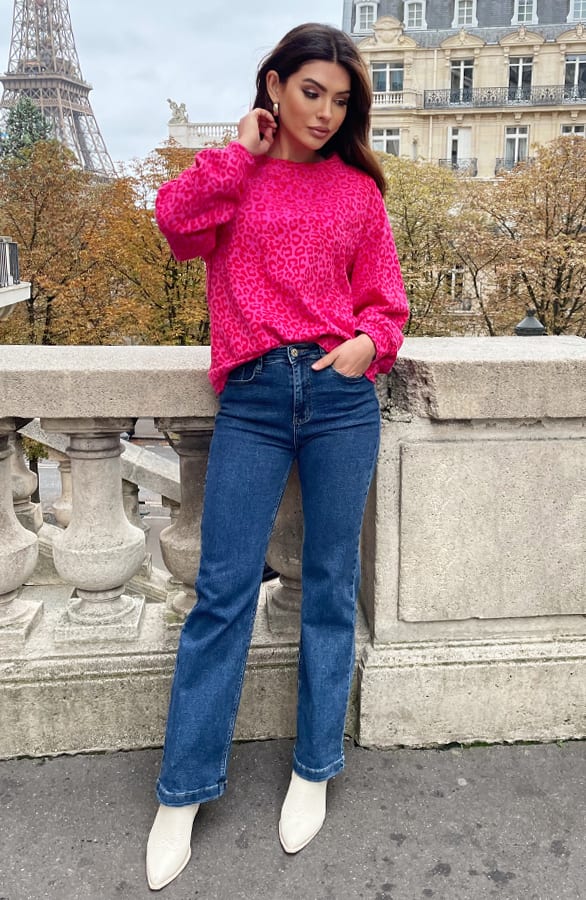Panterprint Trui Fuchsia Rood – shoparchief, foto 7