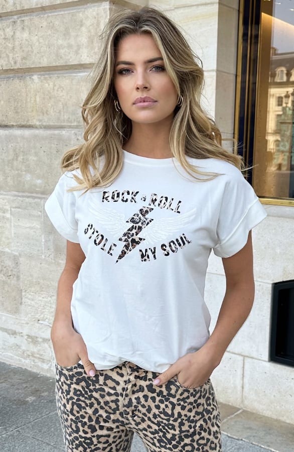 Rock & Roll Leopard T-Shirt, Tops, Foto 1
