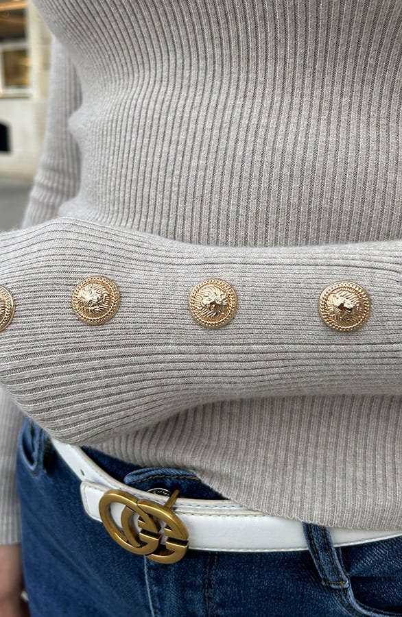 Sailor Rib Trui Beige – shoparchief, foto 4