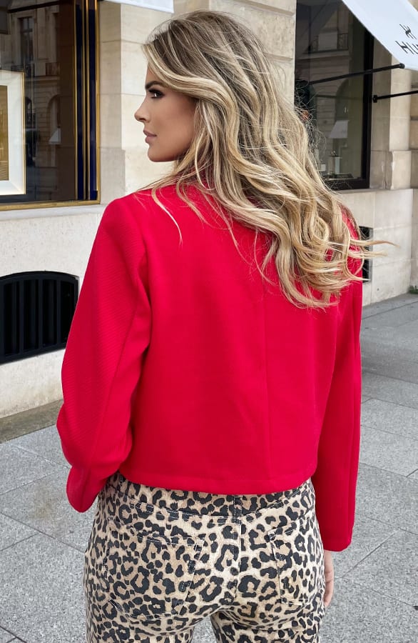 Short Bomberjacke Rot, Mäntel, Foto 3