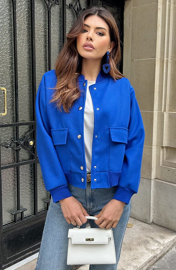 Soft Bomberjacket Kobalt – jassen, foto 9