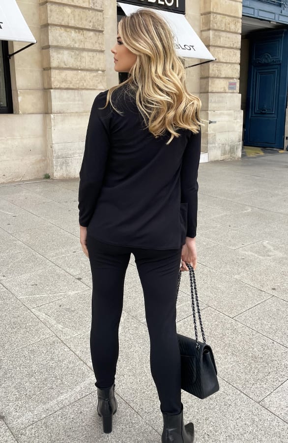 Strik Broek Basic Zwart – broeken, foto 3
