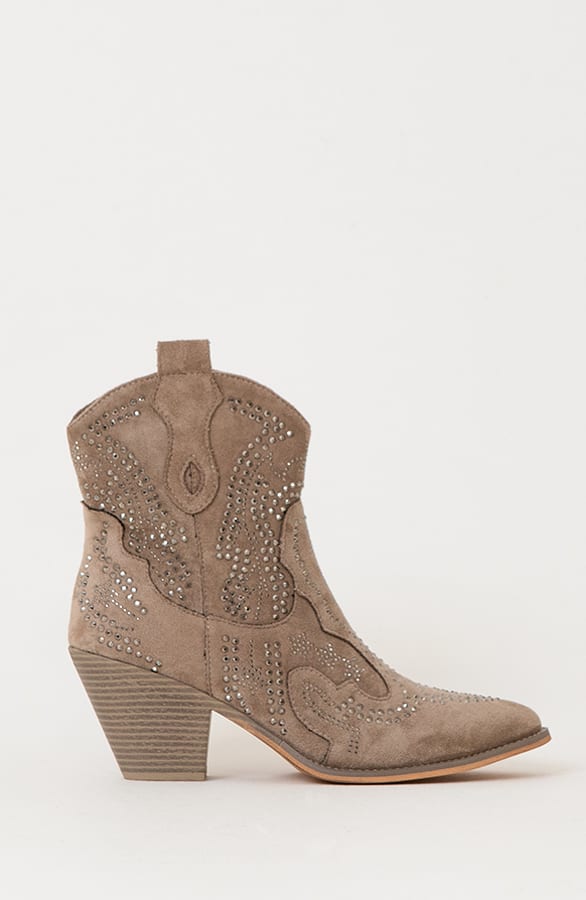 Studs Cowboy Boots Dark Beige, Shoparchiv, Foto 3
