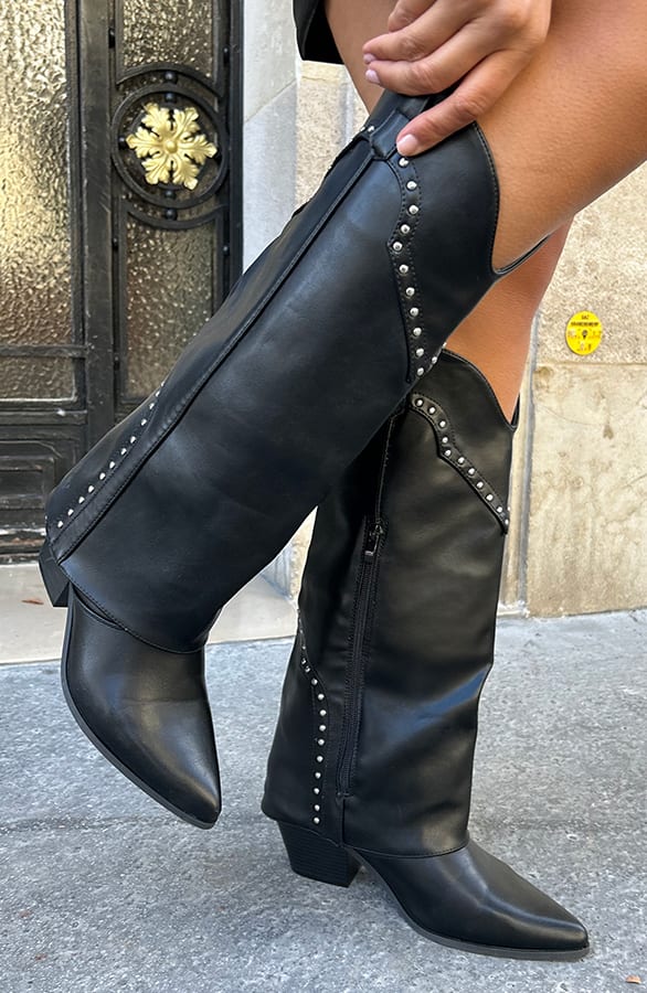 Studs Laarzen Detailed Zwart