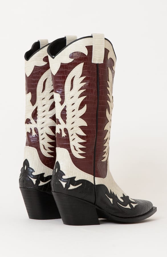 Western Cowboy Boots Bordeaux – shoparchief, foto 5