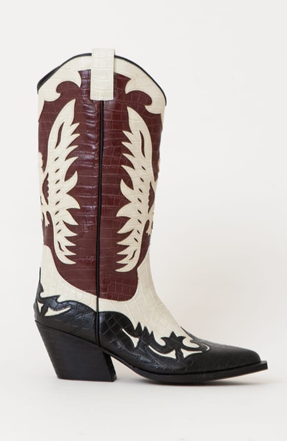 Western Cowboy Boots Bordeaux – shoparchief, foto 7