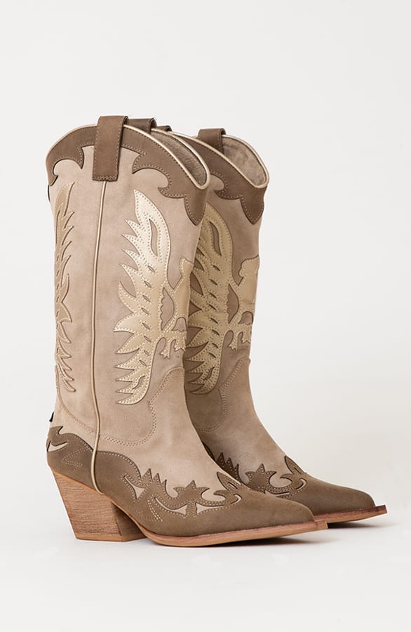Western Cowboy Boots Hazelnut – shoparchief, foto 4