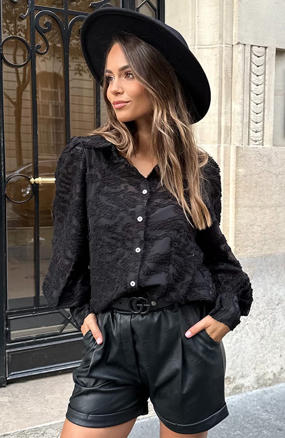 Yves Blouse Zwart 2.0 – shoparchief, foto 5