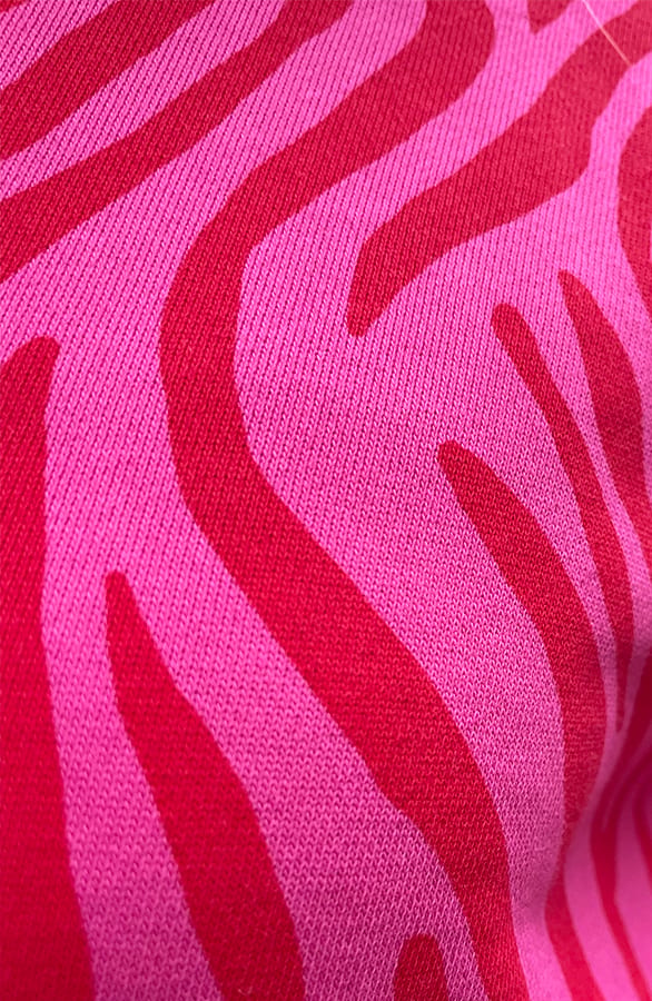Zebraprint Trui Fuchsia Rood – shoparchief, foto 7