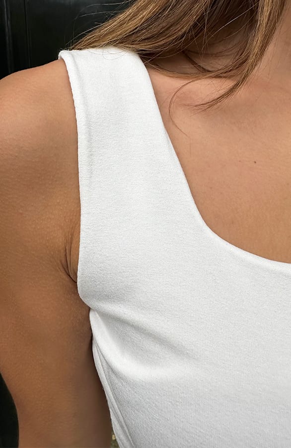 Essence Top Square Neck Ecru – shoparchief, foto 12