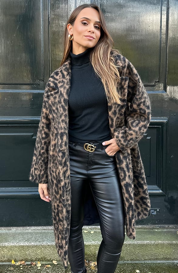 Exclusive Oversized Coat Leopard – shoparchief, foto 7
