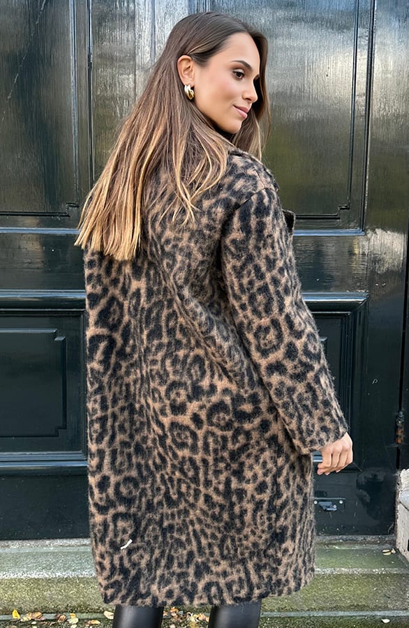 Exclusive Oversized Coat Leopard – shoparchief, foto 3