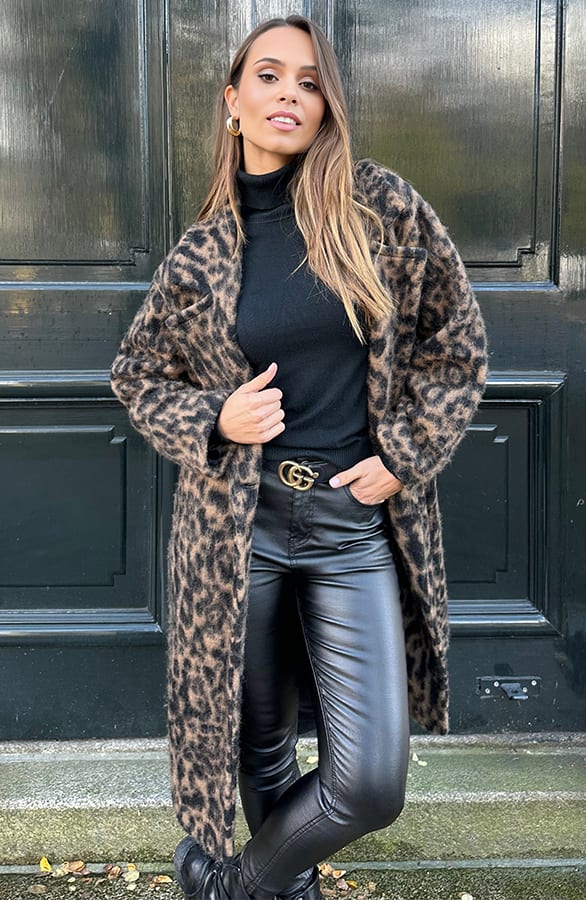 Exclusive Oversized Coat Leopard – shoparchief, foto 5