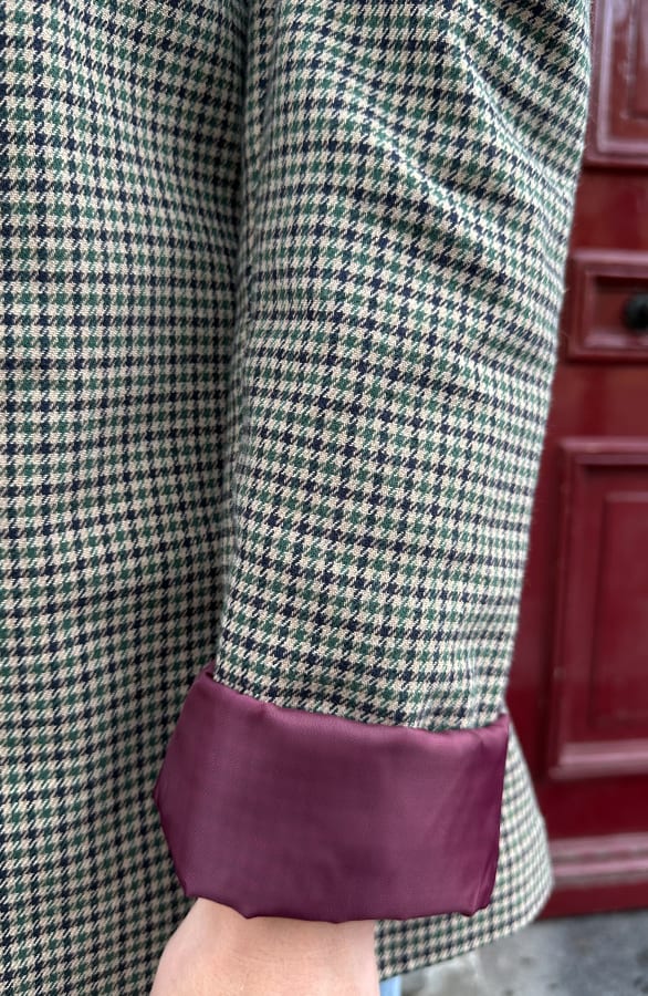 Geruite Blazer Burgundy – shoparchief, foto 5